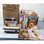 Erotica, mainly 1970s/1980s Mayfair magazines and photography books
