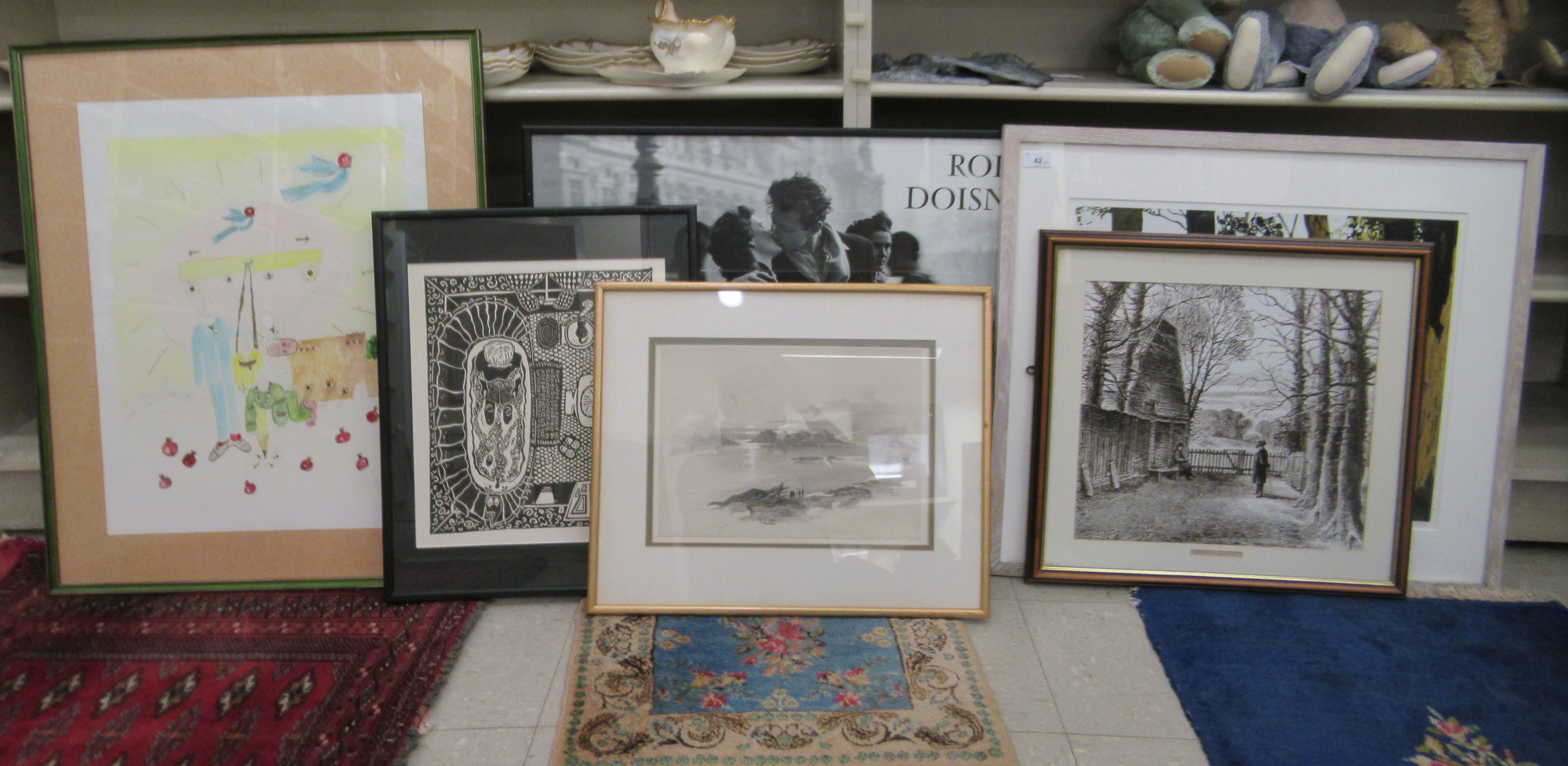 Framed pictures and prints: to include works after David Roberts and Kate C  various subjects and