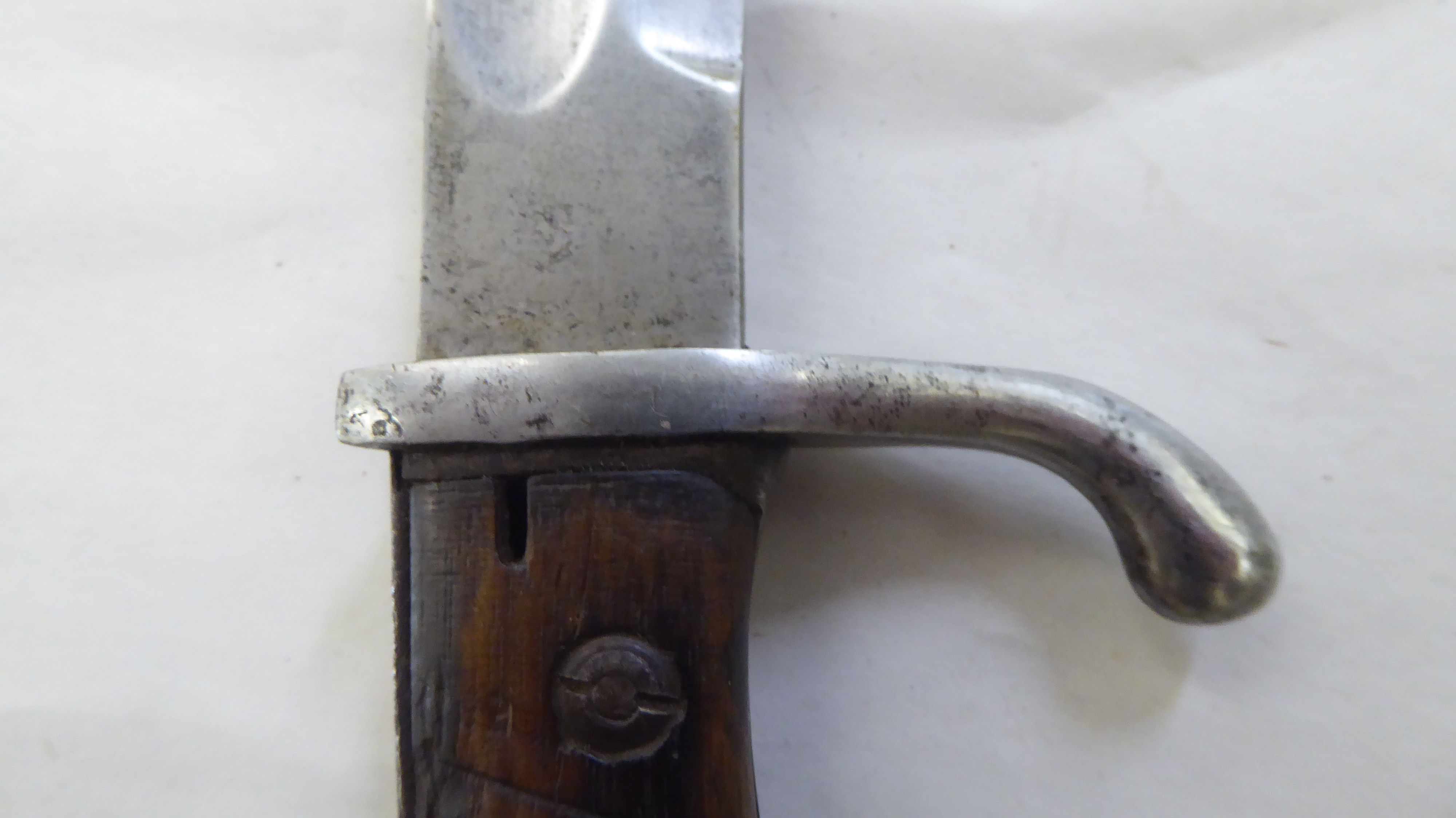 A World War II period European steel bayonet, the blade 14.5"L (Please Note: this lot is subject - Image 4 of 5