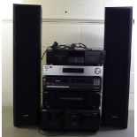 Sony audio equipment: to include a stacking system, featuring a Mega Storage 400 CD changer; and a