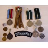 Miscellaneous military and other medals, badges and tokens (Please Note: this lot is subject to