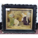 Maude Goodman - 'Victorian Women'  oil on paper laid on board  bears a signature & dated '97  7" x