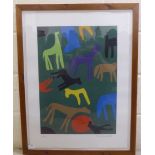 After Adrian Wisznewski - 'Animals'  Limited Edition 6/40 coloured print  bears a blindstamp &