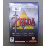 'The Legend of Zelda' Collectors Edition promotional disc for the Nintendo Game Cube