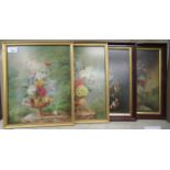 Four framed watercolours by A Gunn - still life studies  one bearing a signature  all approx. 9" x
