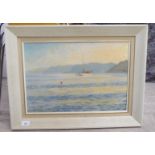 John Clifford-Wing - a seascape  oil on canvas  bears a signature  13" x 20"  framed