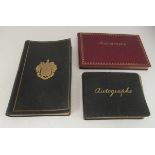 Three early/mid 20thC autograph albums: to include cricketers for the Lancashire XI 1913 and members