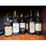 Fifteen bottles of assorted wines: to include Barolo 1976; and Dowe's Trademark Port