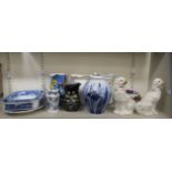 Late 19thC and 20thC china toiletry ware, kitchen items and miscellaneous tableware