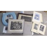 Period photographs and contemporary ephemera: to include subjects relating to football and private