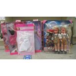 Boxed Barbie dolls: to include 'Rapunzel' and 'Jam n Glam Rock Star'; and a set of three Germany