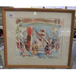 David Kennard - an Italian market scene watercolour  bears a signature & dated '96  8" x 9.5"