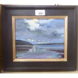 Lucinda Storm - 'Daymer Bay'  oil on canvas  bears a label verso  6.5" x 8"  framed