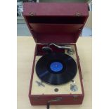 A vintage Decca 50 portable gramophone