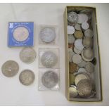 Uncollated British and other coins: to include George III and George IV examples