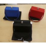 Three ladies evening bags by Gianni Versace, each with dust bags