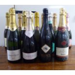 Wine, fifteen bottles of mainly Prosecco and sparkling wine