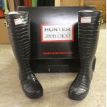 A pair of lady's Jimmy Choo design for Hunter wellington boots  size 3  boxed