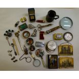 Collectables: to include a pewter tankard; a Ronson pocket lighter; playing cards; and a