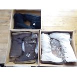 Three pairs of ladies Ugg boots  size 3.5  boxed