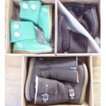 Three pairs of ladies Ugg boots  size 1  boxed