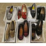 Seven pairs of Russell & Bromley ladies shoes, mainly size 2 -3.5: to include pairs designed by Marc