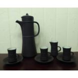 A Dansk of Denmark pottery three person coffee set