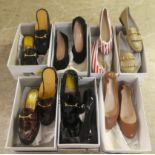 Seven pairs of ladies Russell & Bromley shoes  size 34/35  boxed