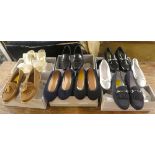 Seven pairs of ladies Russell & Bromley shoes  size 34/35  boxed