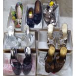 Seven pairs of ladies Russel & Bromley shoes, approx. size 36