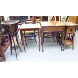 Small furniture: to include a 1920s oak two tier plantstand  31"h