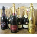 Wine, twelve bottles: to include Cava, Prosecco and Sparkling Rose