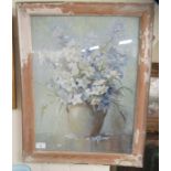 Edwin More - a still life study  watercolour  bears a signature  15" x 19"  framed