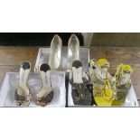 Four pairs of Jimmy Choo pumps and sandals  size 34 & 34.5  boxed