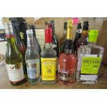 Wine and spirits: to include a bottle of Pink Gin and Aztec Tequila