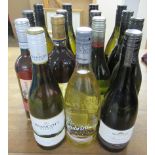 Wine, fifteen bottles of mainly white