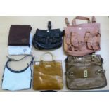 Five Mulberry handbags of various designs