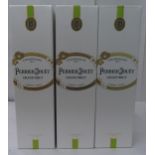 Champagne, three bottles of Perrier-Jouet Grand Brut