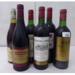 Wine, six bottles: to include a 1978 Chateau Charmail Cru Bourgeois Haut Medoc