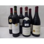 Wine, six bottles: to include a 1997 Domaine Drouhin Laurene Pinot Noir