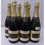 Champagne, six bottles of Nicolas Feuillatte Brut