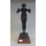 After Beguine - 'La Charmeuse'  a cast and patinated bronze nude  bears an impressed signature and