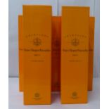 Champagne, five bottles of Veuve Clicquot Ponsardin Brut