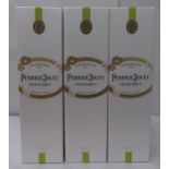 Champagne, three bottles of Perrier-Jouet Grand Brut