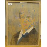 Andrew Mania - a head and shoulders portrait, a young man wearing a coat and tie  mixed media  bears