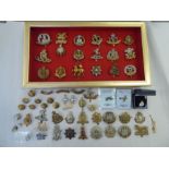 Military cap badges, buttons and cufflinks, some copies (Please Note: this lot is subject to the