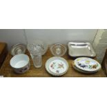 Ceramics, glassware and EPNS tableware: to include Royal Worcester china dinnerware, in two patterns
