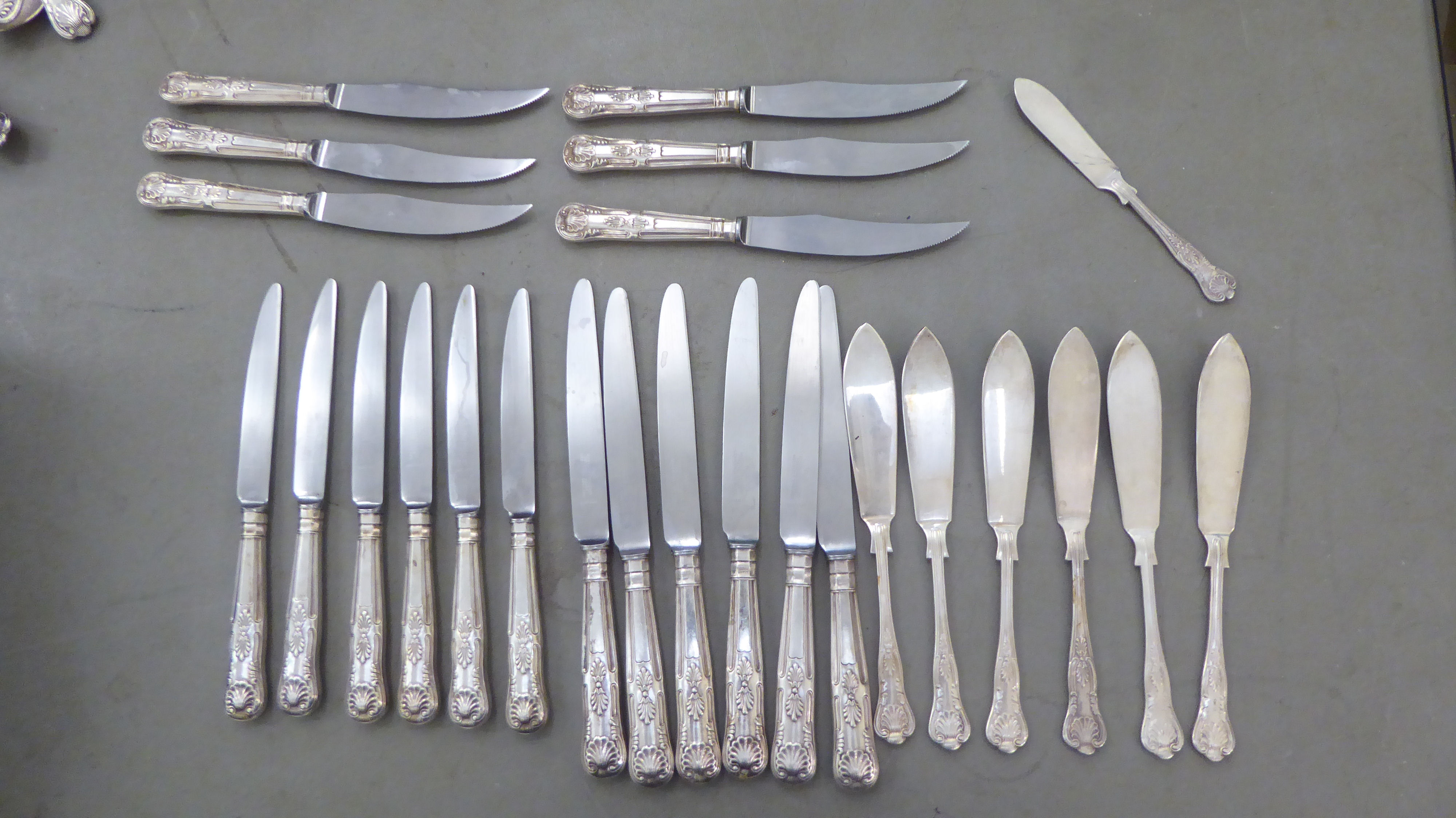 Silver plated Kings pattern cutlery and flatware - Image 3 of 4