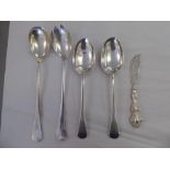 Silver flatware: to include salad servers  mixed marks