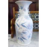 A Lladro porcelain vase, decorated in Japanese taste  19"h